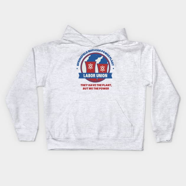 Springfield Nuclear Power Plant Labor Union Kids Hoodie by winstongambro